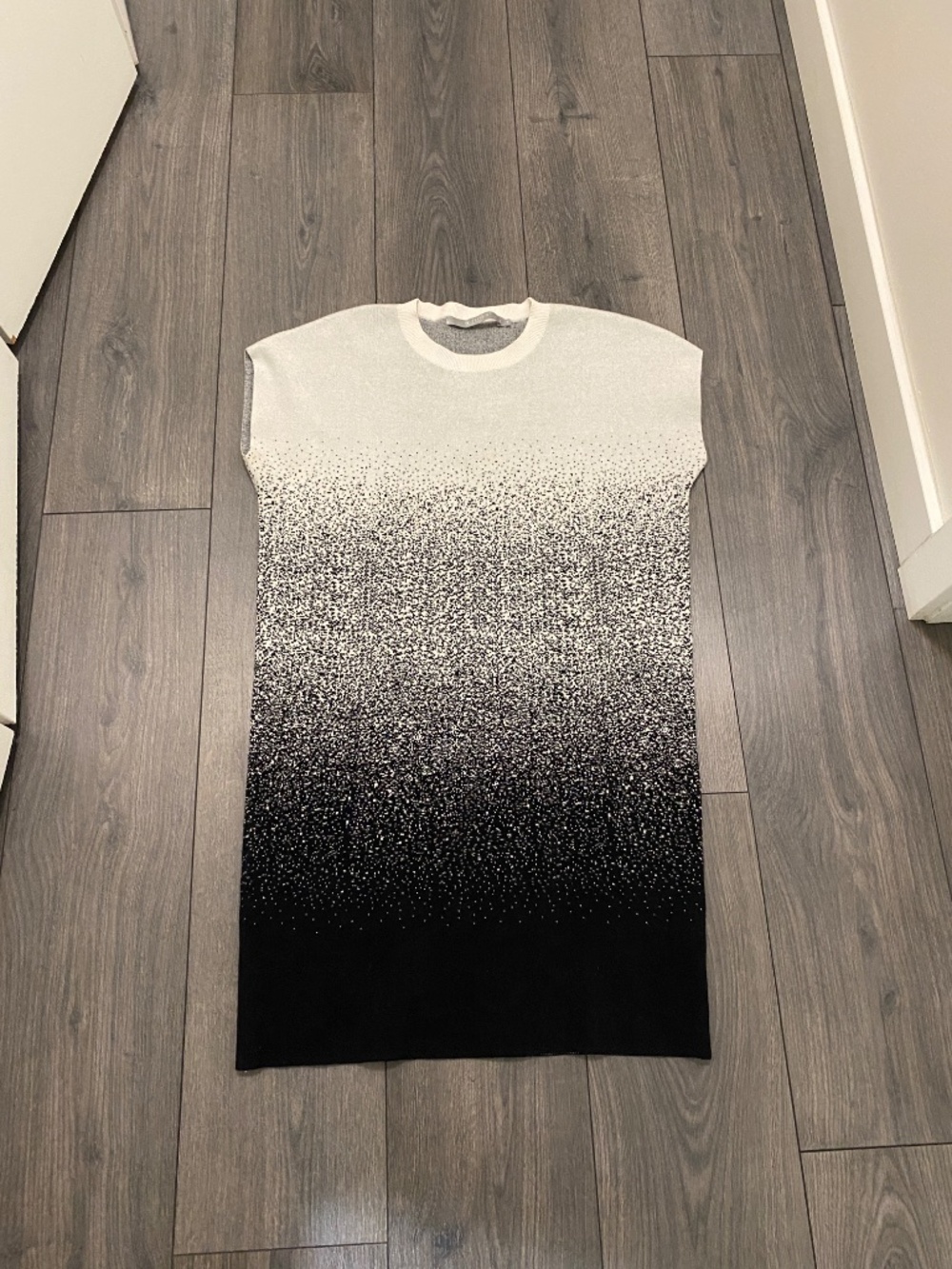 Tiger of Sweden Knit Black White Ombre Dress Size M